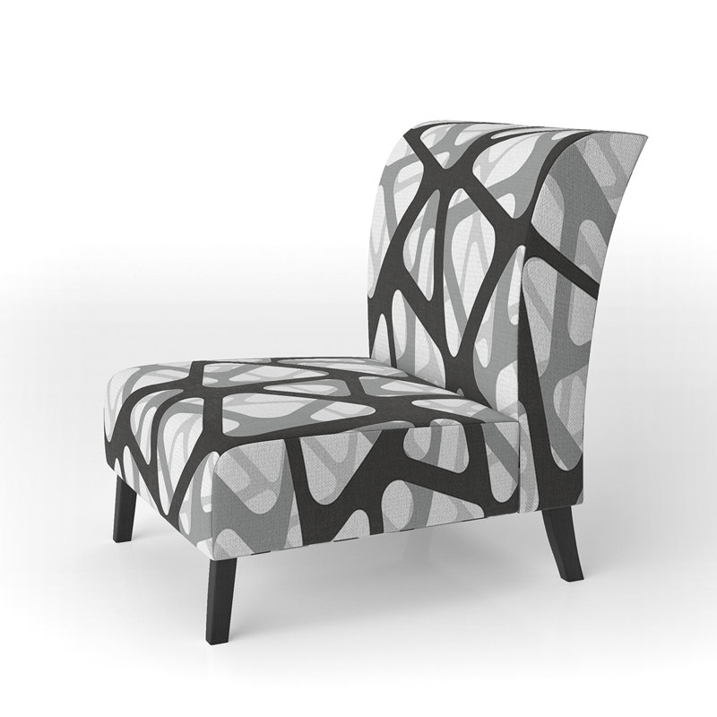 Fauteuil de chambre rembourré Mid-Century