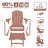 4-in-1 Multifunctional Folding Adirondack Rocking Chair with Retractable Ottoman(Set Of 2)-426933527