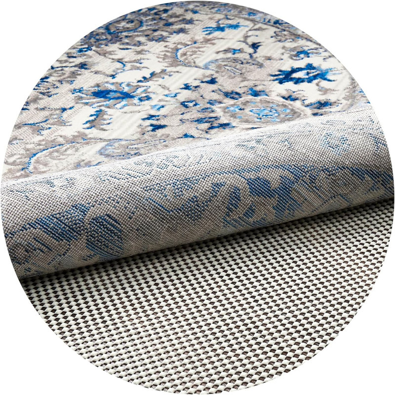 8 Ft Rug Pad Gripper For Hardwood Floors, Non Slip Circle Rug Pads For Area Rugs, Thick Rug Grippers For Tile Floors, Under Carpet Anti Skid Mat, Keep Your Rugs Safe And In Place