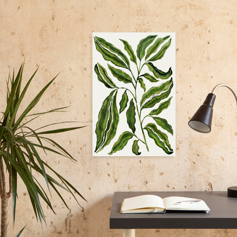 Contemporary Art Classic Vintage Abstract Nature Plant Art by Susan Black - Wrapped Canvas Print, 60.96 cm H x 40.64 cm W