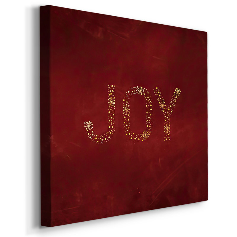 Joy Starburst - rouge, H 16 po x l 16 po x P 1,5 po