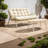 Comfortable Patio Sofas, Steel Frame Modern Loveseat For Home Patio