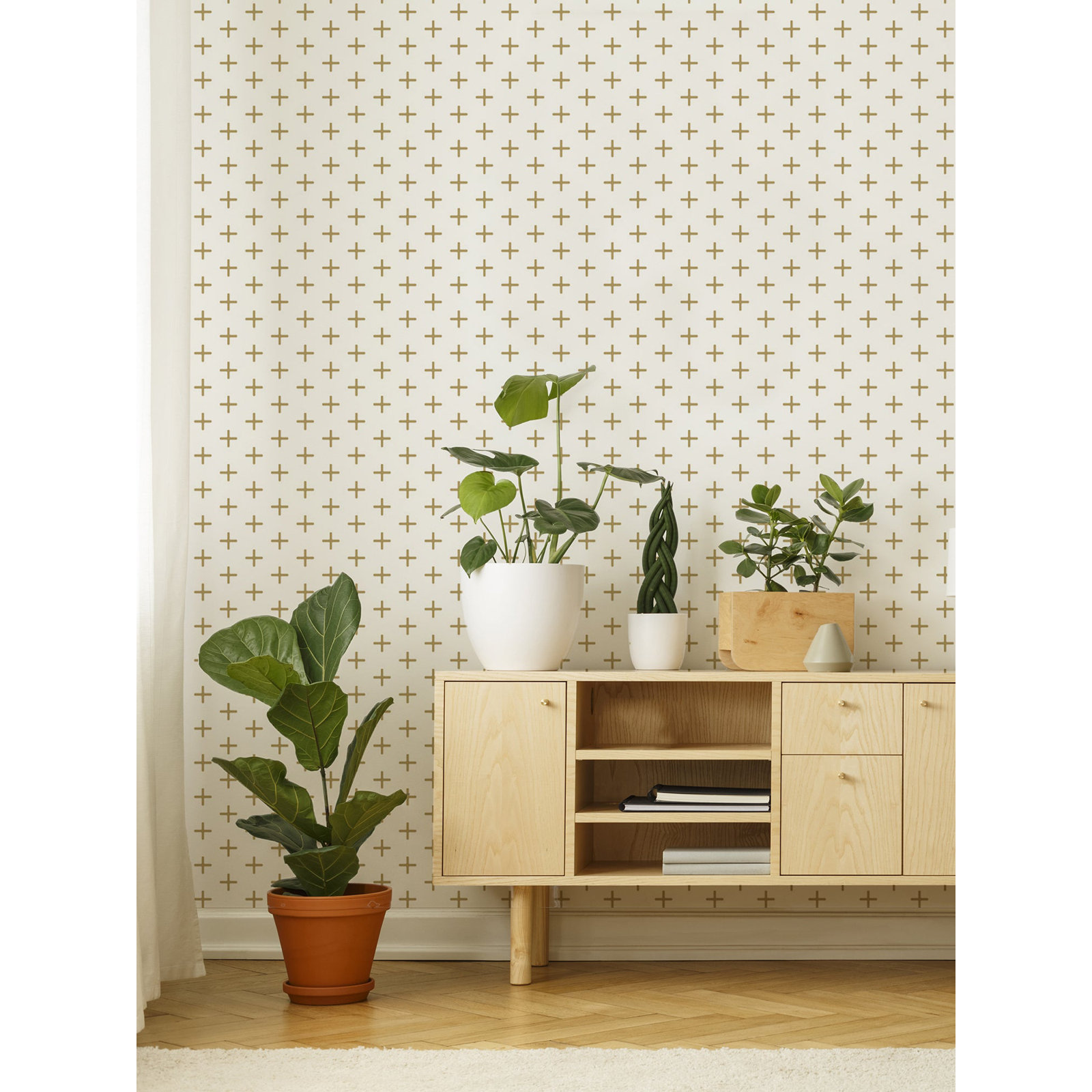 Addition Peel & Stick Wallpaper Roll, Golden, Self-adhesive