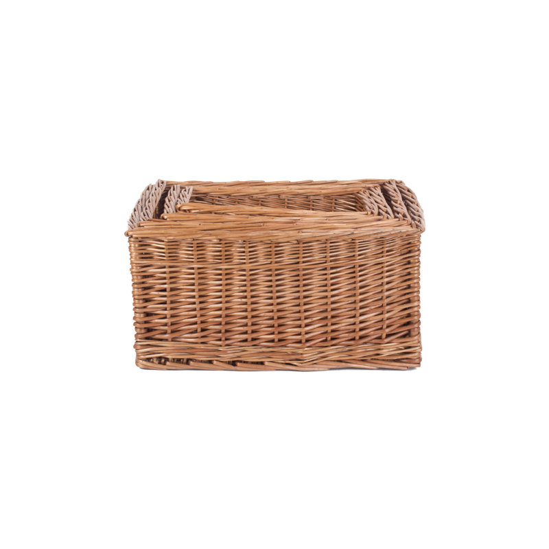 Willow Wicker 4 Piece Storage Basket Set