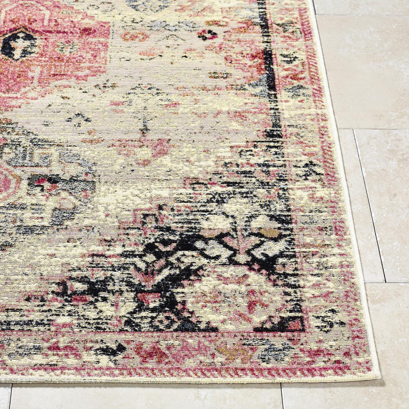 Draven Machine Washable Area Rug, Rectangle 5'3" x 7'1"