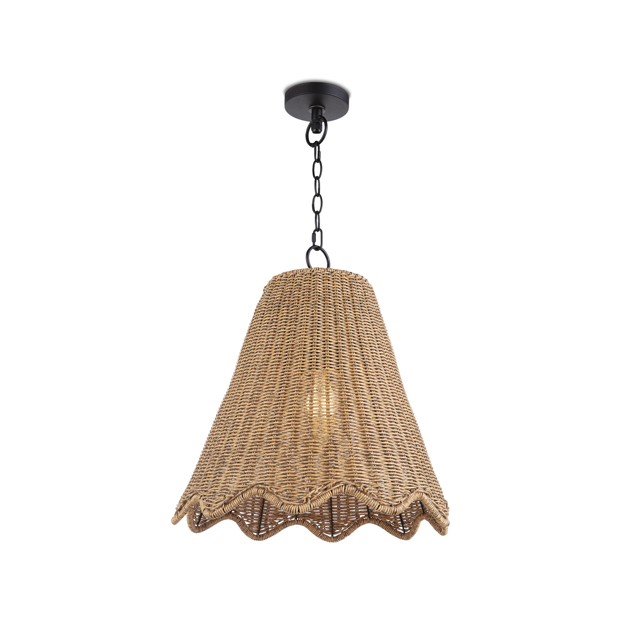 Summer Pendant Large (Weathered Natural), 26.5" H x 20" W x 20" D