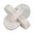Marble Decorative Knot Sculpture for Home Decor - Sculptural Object Accent for Office Styling, Living Room or Shelf Decoration Display - White-1056701543