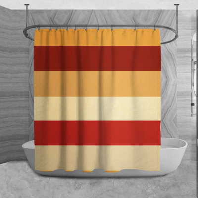 Rideau de douche à rayures