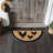 Down Home Rooster & Hens Coir Rug Half Circle 16.5x33