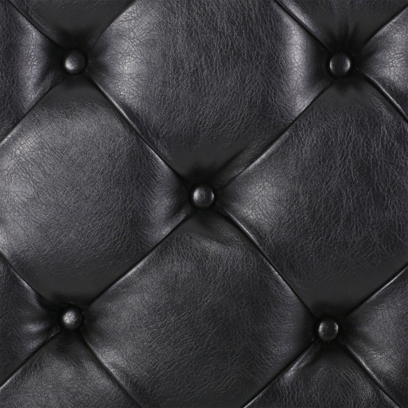 ROUND OTTOMAN, Black