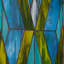 Vitrail de fenêtre 48 "H Art Deco
