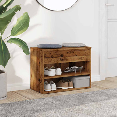4 Pair Shoe Storage Bench