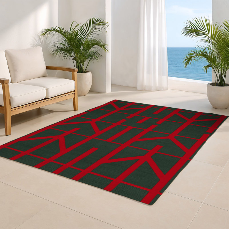 Tapis vert intérieur et extérieur Trellis, Rectangulaire 8 pi x 10 pi