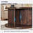 Round Coffee Table with 4 Open Compartments for Storage-1183742626