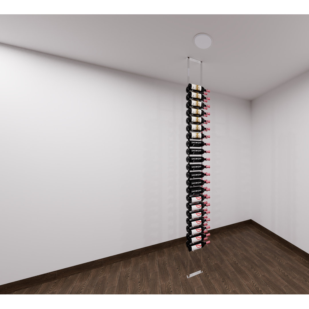 Klossett Single-Sided Floor to Ceiling Wine Rack Kit Rebrilliant 