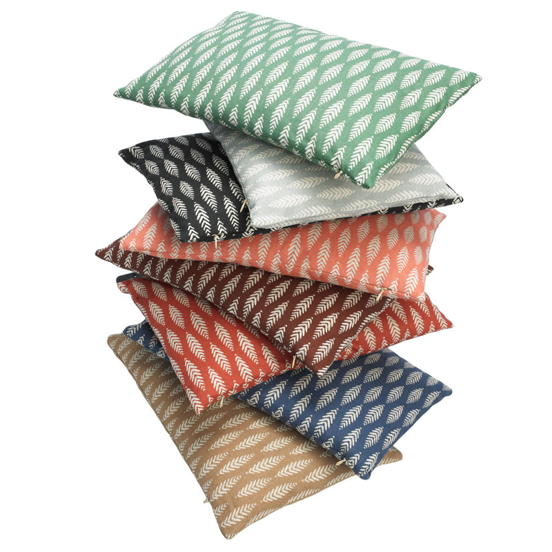 Lumbar Pillow Cover & Insert, Red, 12" x 18"