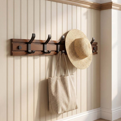 Wooden Wall Mounted Coat Rack
