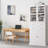 Dillion 71"H Office Storage Cabinet, 5 Shelf, 3 Drawer Filing Storage Cabinet