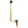 18" Direct Connect Shoe Outlet Tip-Toe Bathtub Leg Drain Assembly with 2-Hole Overflow
