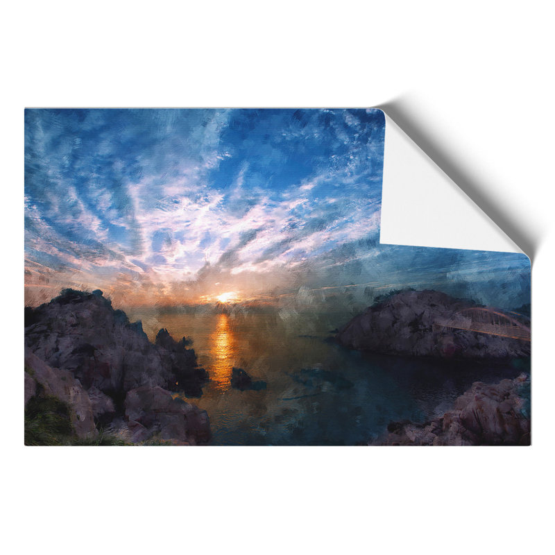 Beautiful Sunrise - No Frame Painting, 30cm H x 42cm W x 0.1cm D