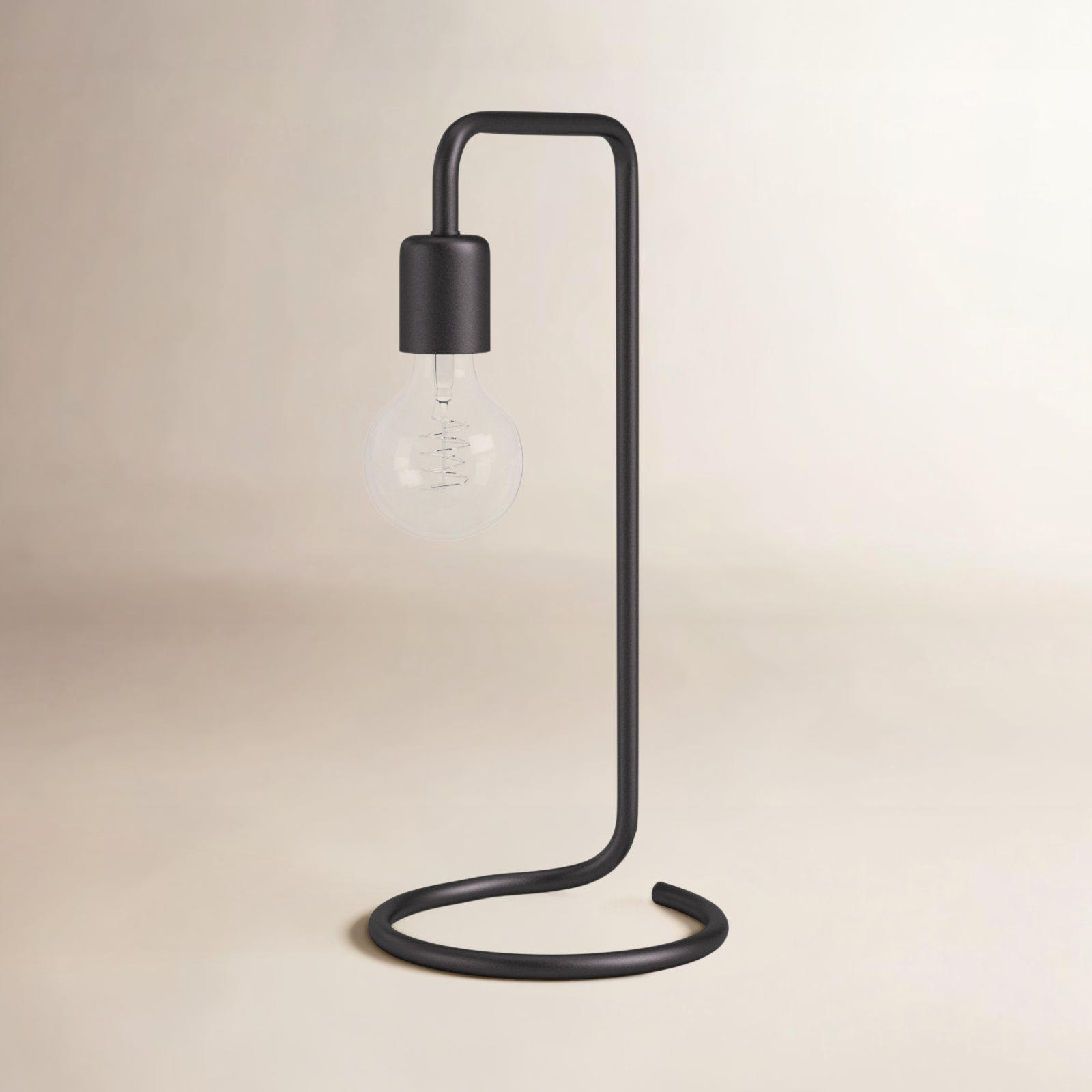 Fuse Metal Table Lamp, Matte Black