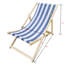 Fauteuil en bois Populus Blue