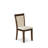 5-Pc Dining Set Consist of a Square Dining Table and 4 Upholstered chairs - Antique Walnut finish