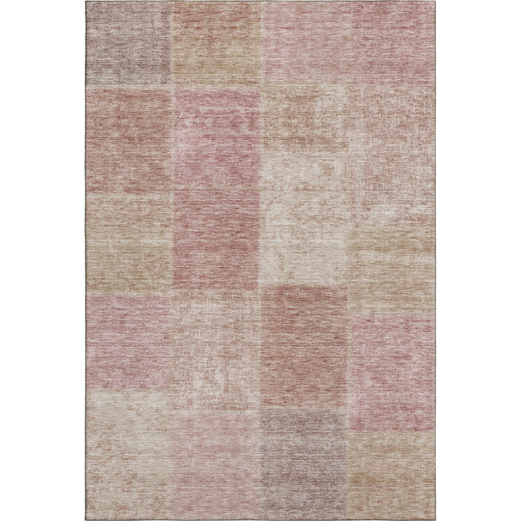 Premium Machine Washable Prisco Blush Rug