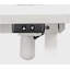 Bureau électrique pleine grandeur à hauteur réglable, surface réglable en hauteur 48 po x 24 po, bureau personnel - blanc