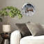 Horloge murale en verre 12 po