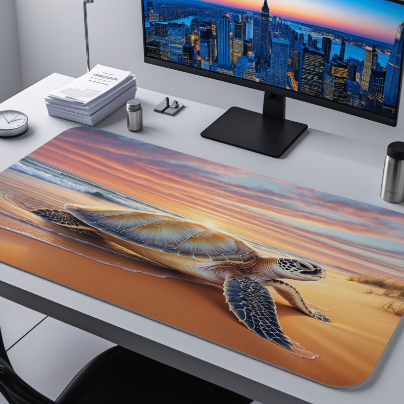 Polyester Desk Pad, 14.4x12.1