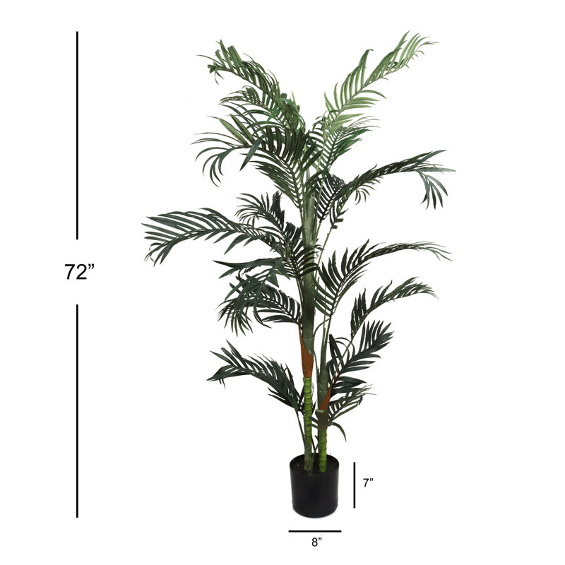 72" Tall Artificial Palm Tree in Pot