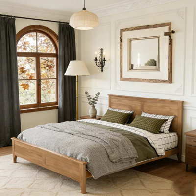 Modern Solid Wood Platform Bed
