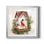 Holly Berry Birdhouse - Cadre photo, reproduction d'art sur papier-1178695966-1178695953