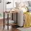 Ensemble de 2 tables d'appoint, tables de chevet avec tablette de rangement à 2 niveaux, tables de canapé pour petits espaces, salon et chambre à coucher