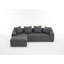 Memory Foam Filled 3 , Corduroy For A Restful Experience - Grey Couch, Comfort