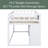 Guillerma Kids Twin Loft Bed with Drawers-416773725