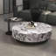 Table basse ronde moderne en marbre-110567724