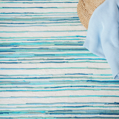 Margene Rug Hand Woven Cotton Striped Rug