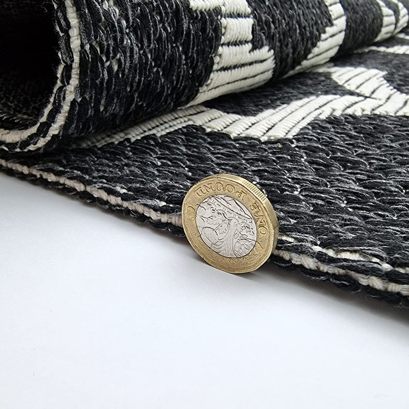 Ingham Moroccan Cotton Hand Woven Area Rug, Rectangle 190 x 290cm