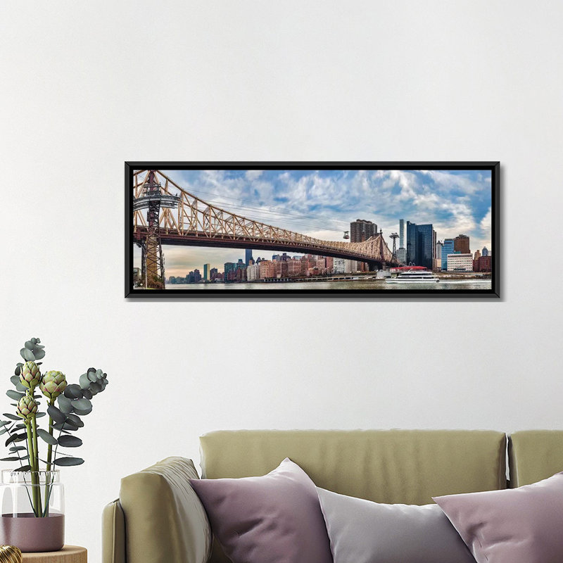 Reproduction de photo sur toile, H 12 po x l 36 po x P 1,5 po, Toile avec cadre noir