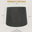 Abat-jour cylindrique en chenille H 8,5 po x l 12 po (araignée)-2065595885