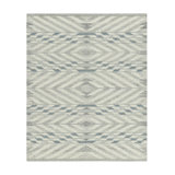Rug & Kilim’S Scandinavian Rug In Gray And Blue Chevron Patterns