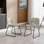 Chaise d'appoint revêtue de similicuir Davey-386379605