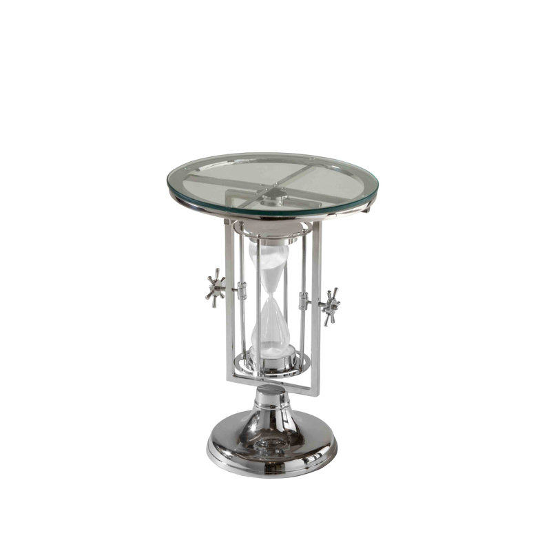 Glass Top End Table