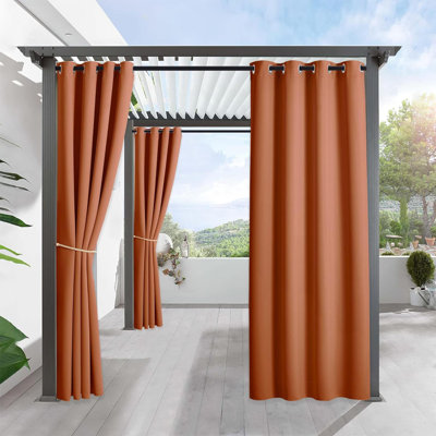 Rideaux d'extérieur pour terrasse imperméable et occultant Protection contre les rayons UV pour le porche de la piscine