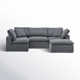 Calana 5 - Piece Modular Upholstered Reversible U-Sectional