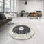 Tapis crème / noir en laine Brionna-529462286