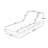 Lounge Chaise With Headrest, Acacia Wood With Water-Resistant Lounge Cushions (3-Fold & 4 Inch) - Matching Version Available-365252872