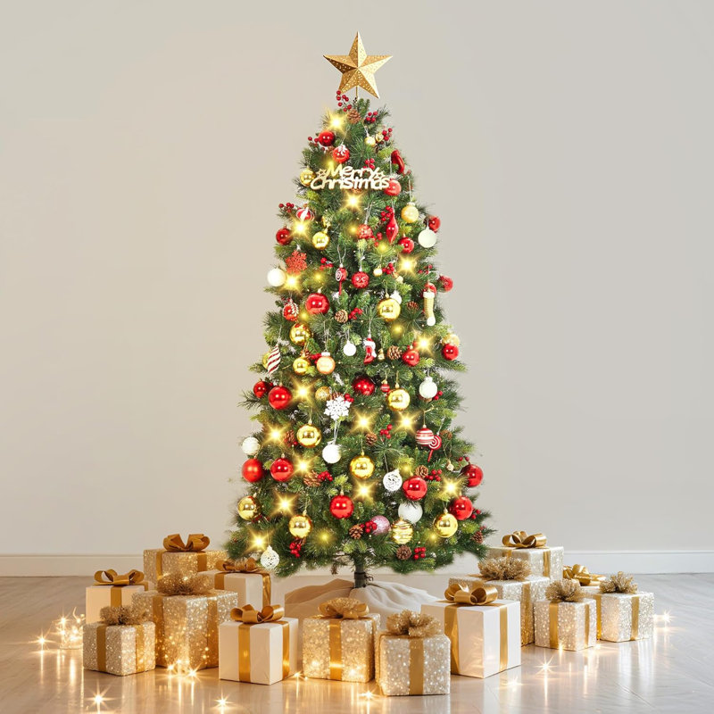 70.87cm H Lighted Artificial Christmas Tree